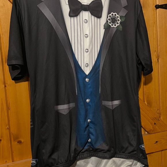 Primal Wear Men's The Ritz Blue Cycling Jersey Moisture Wicking Shirt RITBJ10M - Picture 3 of 8